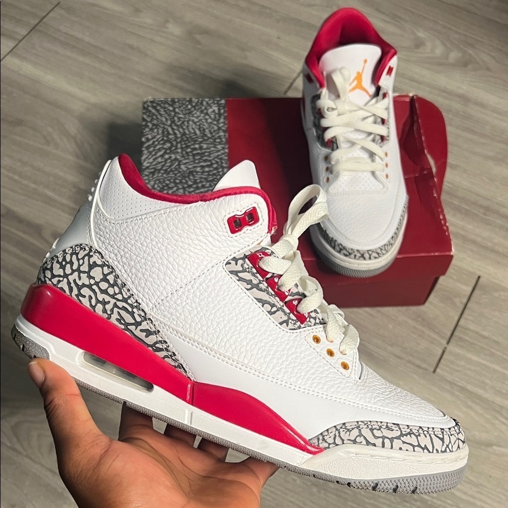 Air Jordan 3 Retro Cardinal Red (9) - Picture 13 of 15